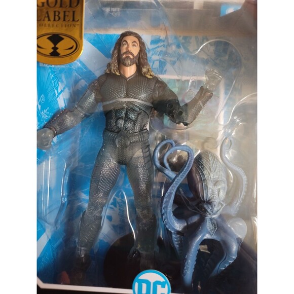 NIB McFarlane DC Multiverse Aquaman Stealth Suit W Topo Lost Kingdom GOLD LABEL - Picture 2 of 3